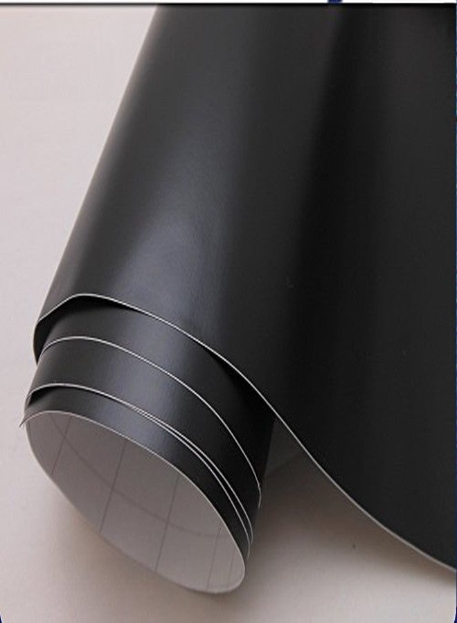 CVANU Permanent Vinyl,Matte Black Outdoor Adhesive Backed Craft Rolls in Matte Finish for Silhouette and Cricut to Make Monograms Stickers Decals CV01